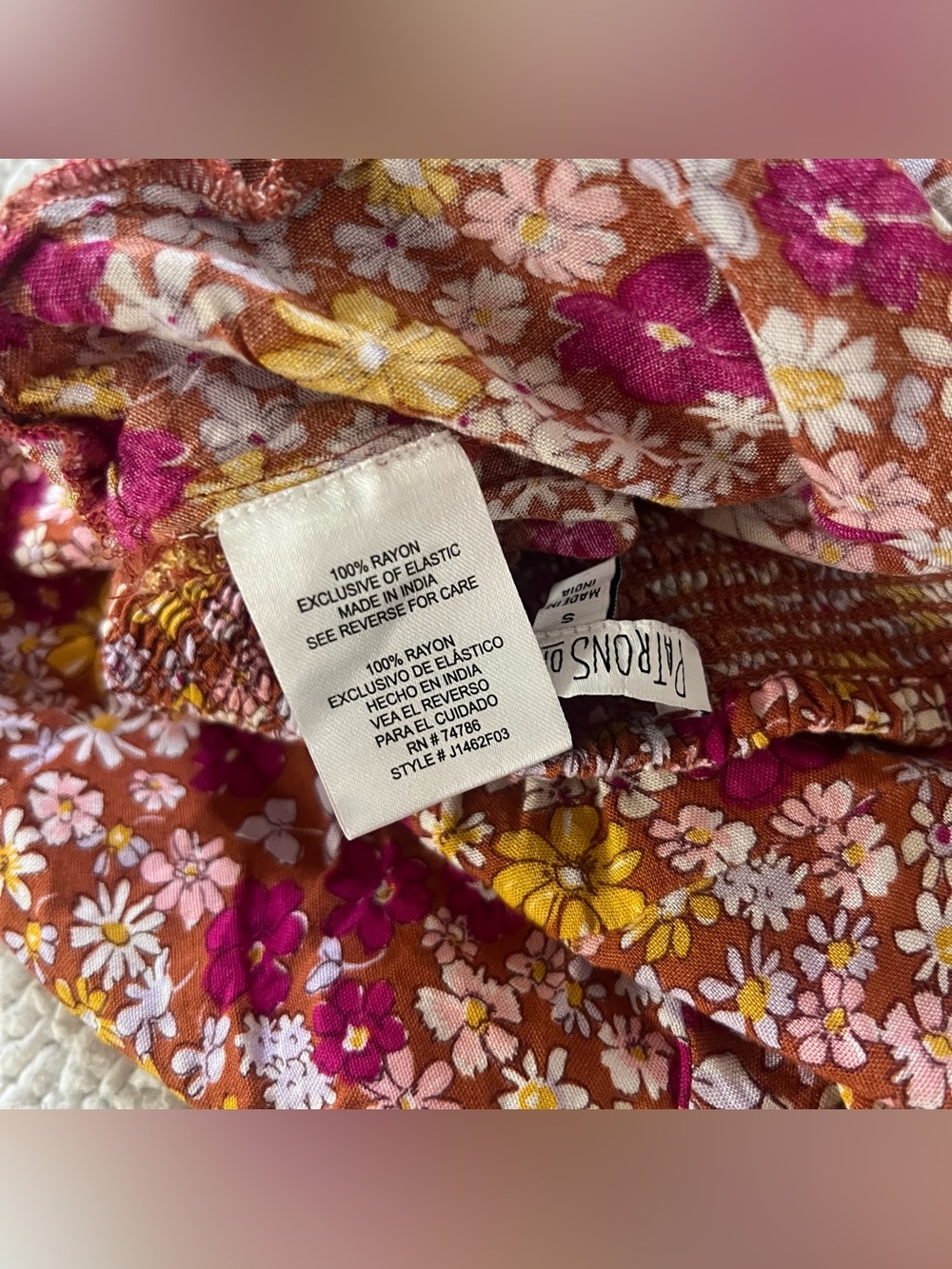 Patrons Of Peace Floral Tie Waist Flowy Shorts - Picture 5 of 5